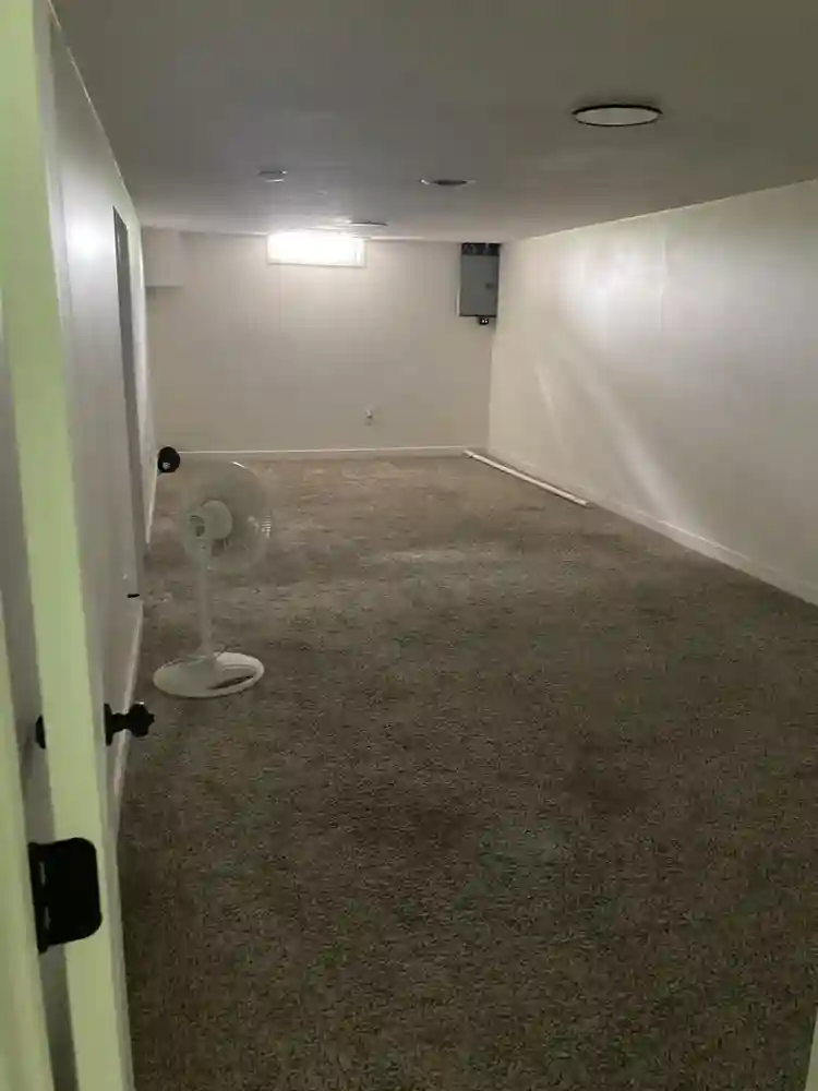 basement living room, room and bath