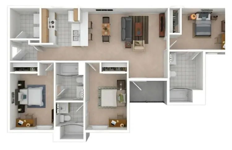 FULLY FURNISHED 3 Bedroom Unit!