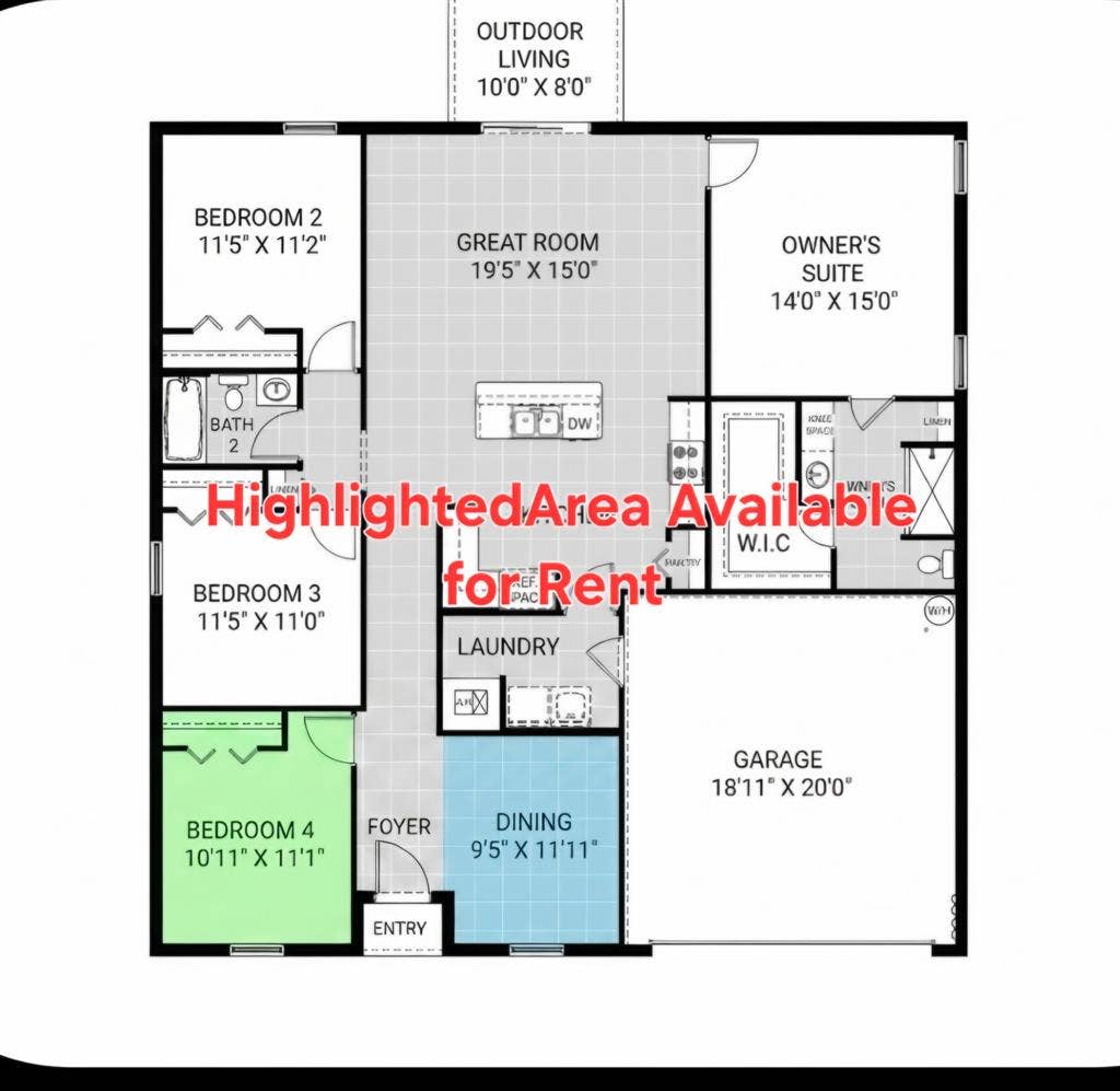 Headline: Semi-Private Front Suite
