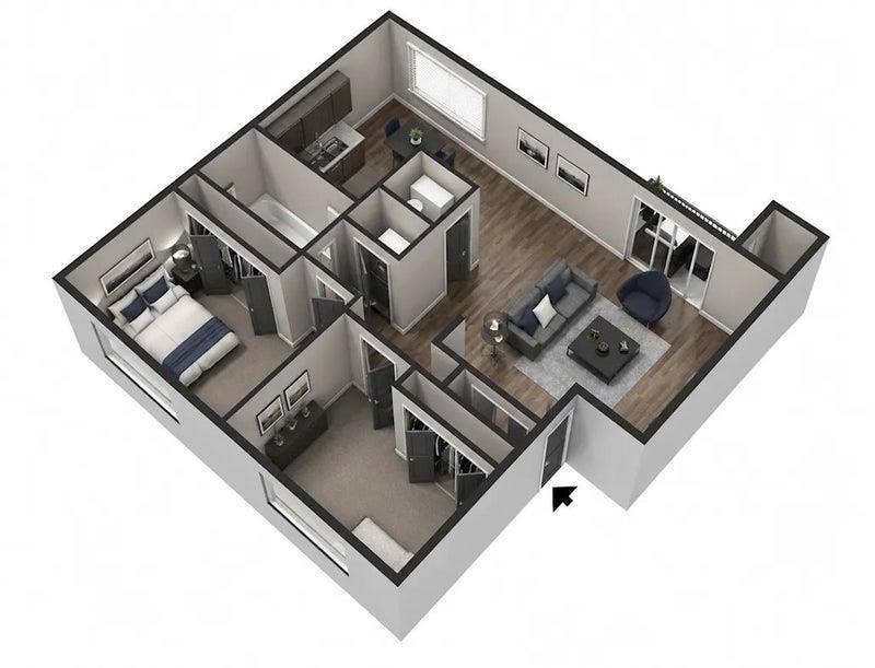 2BR/1BA In-Unit W/D-Hamilton Square