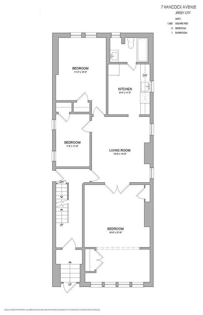 3-Bedroom, 1-Bathroom unit for rent