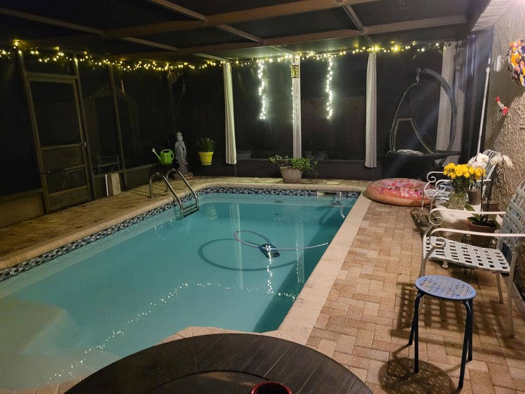 Furnished Room with a Pool/Hot Tub