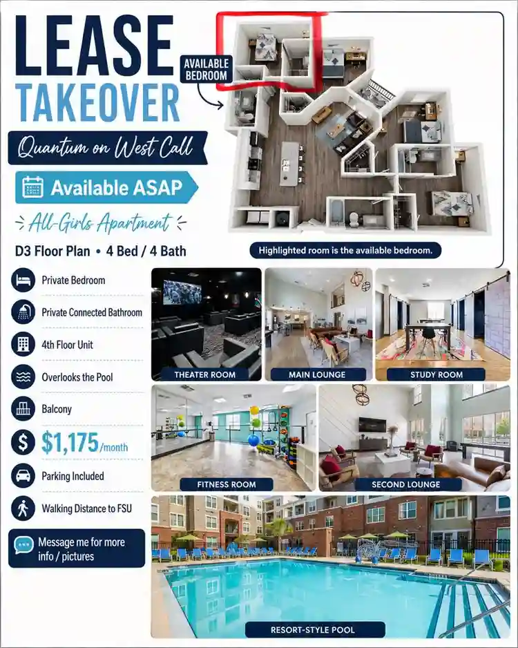 Lease Takeover Quantum On West Call