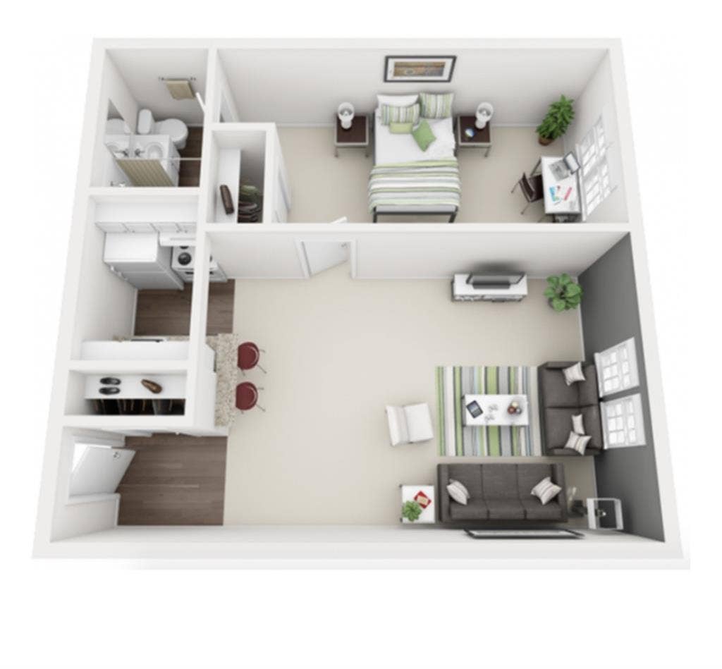 Furnished 1B1B University Village