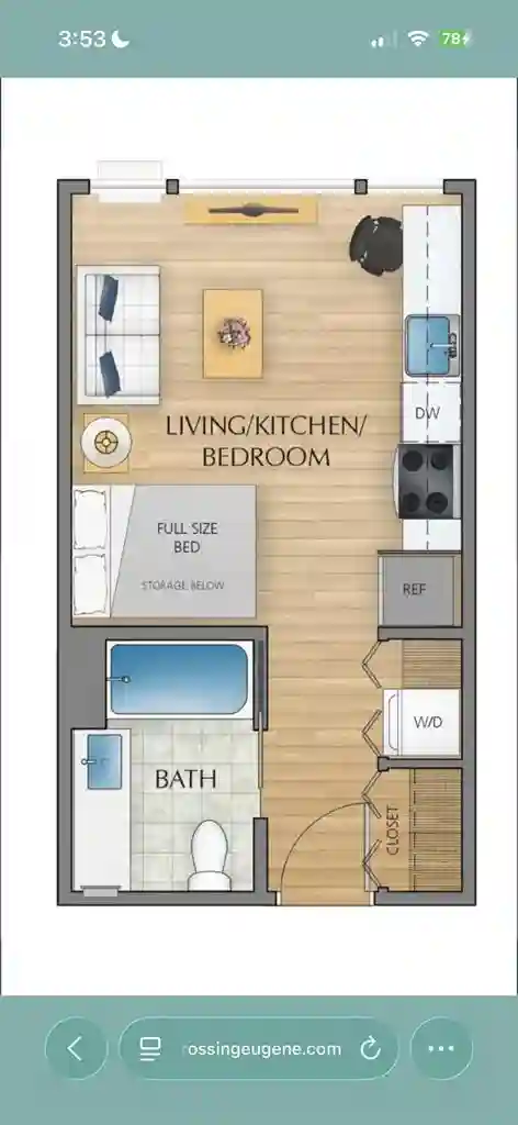 Studio apartment for rent!!