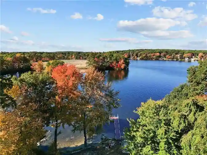 Private lake home