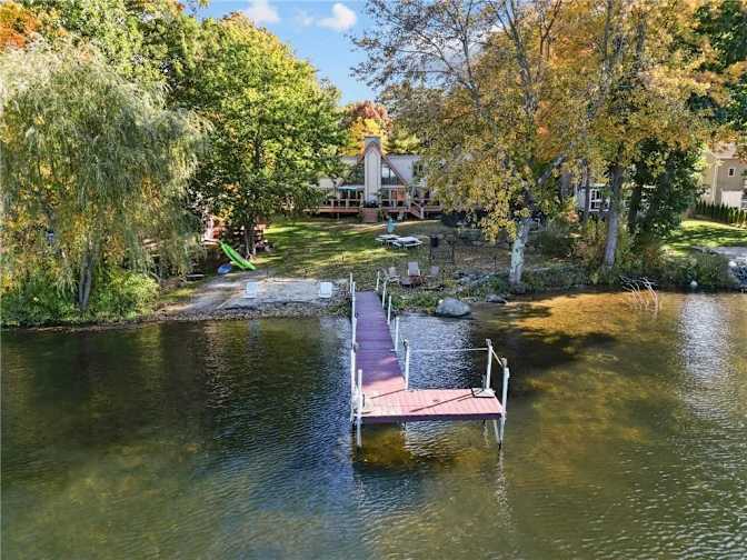 Private lake home