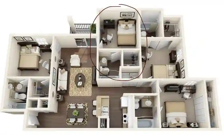 Room for rent: 720$