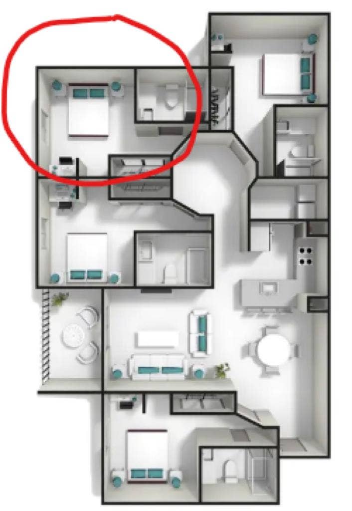 Sublet Male Unit 4x4