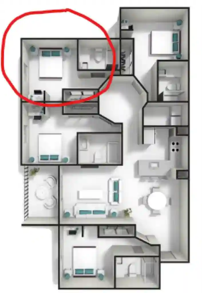 Sublet Male Unit 4x4