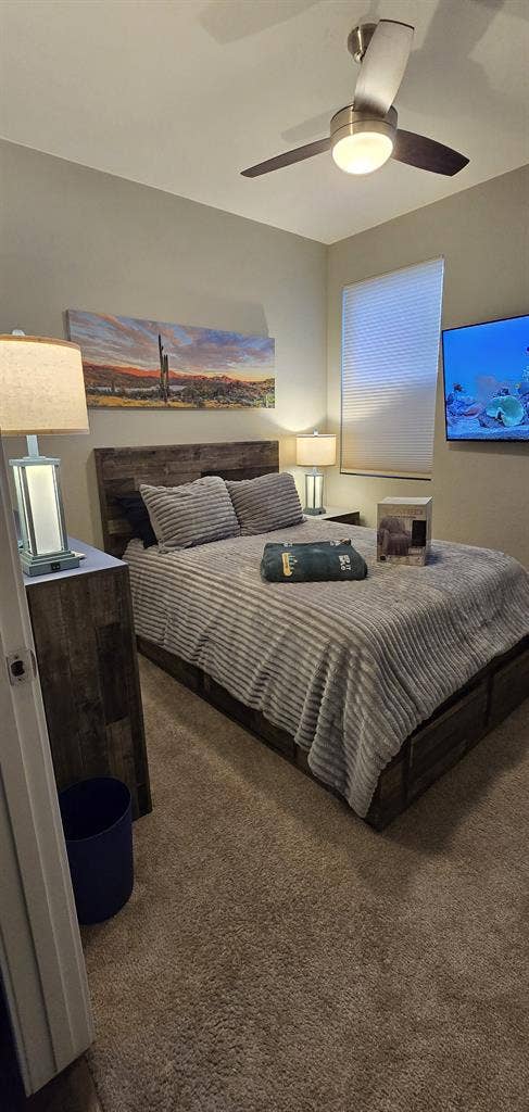 Furnished Bedroom with Bathroom