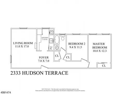 Private Room in 2BR/1BA - Fort Lee