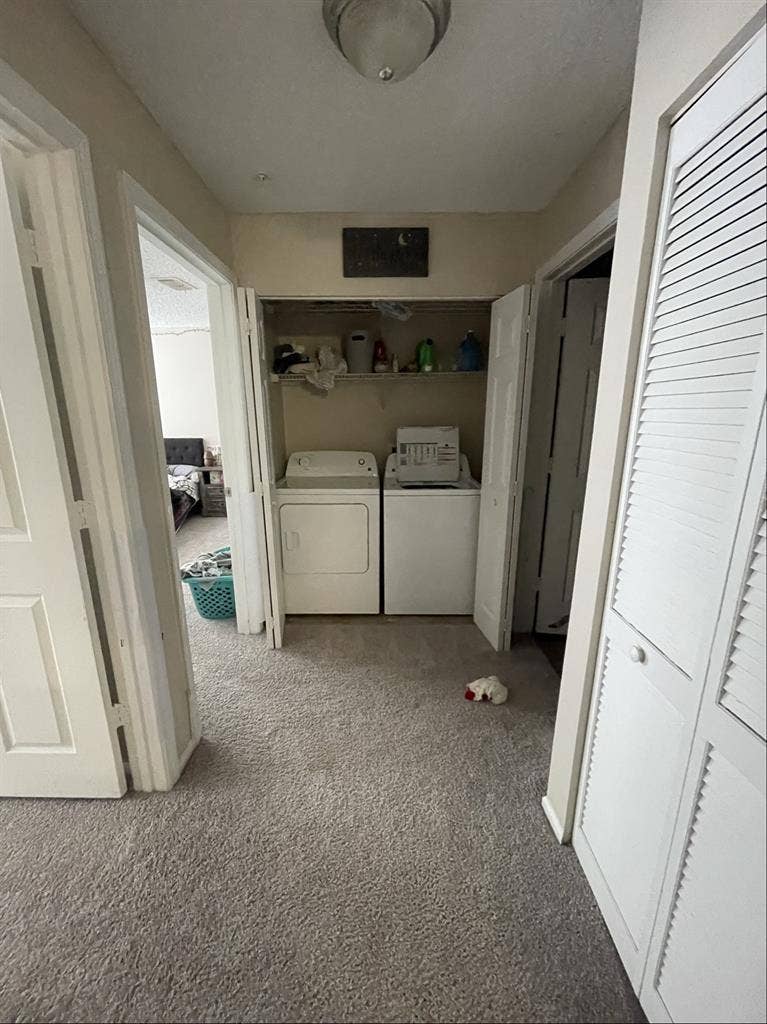 A bedroom + shared space/bathroom