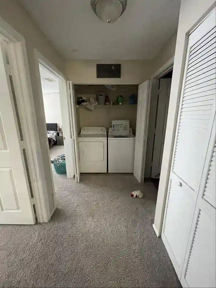 A bedroom + shared space/bathroom