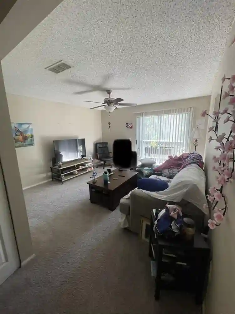 A bedroom + shared space/bathroom