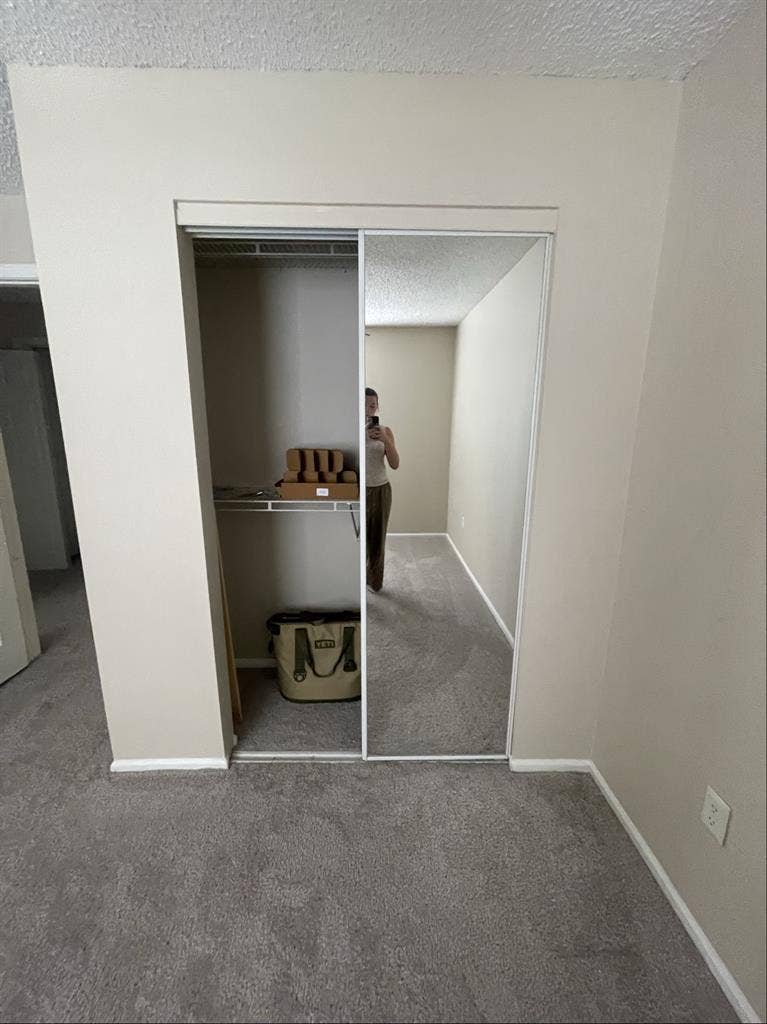 A bedroom + shared space/bathroom