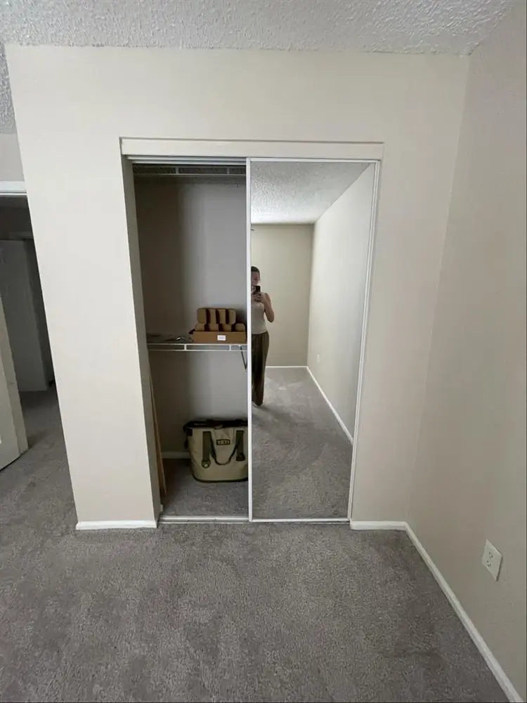 A bedroom + shared space/bathroom