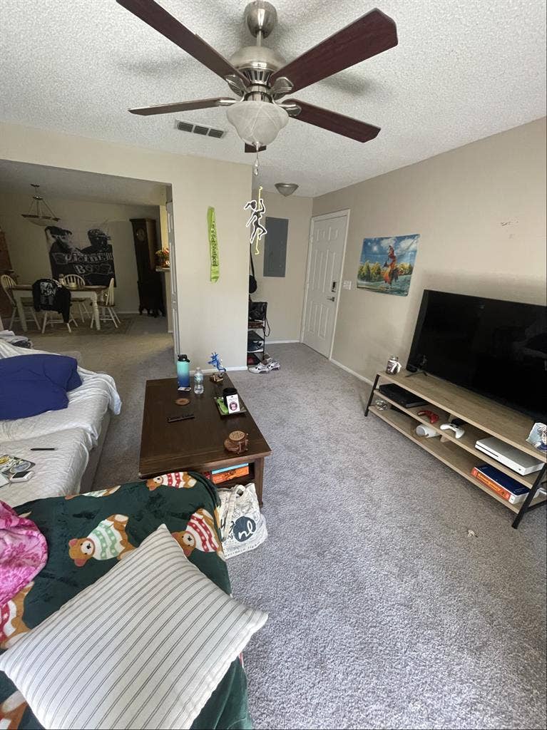 A bedroom + shared space/bathroom