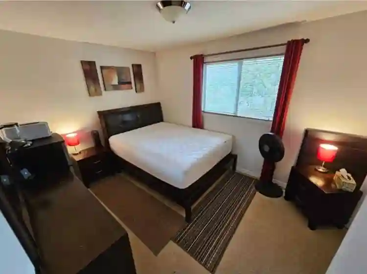 Furnished Master Bedroom in House