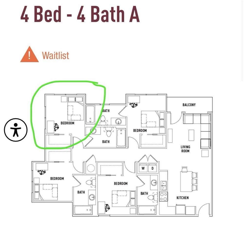 601 Copeland 4x4A bedroom available