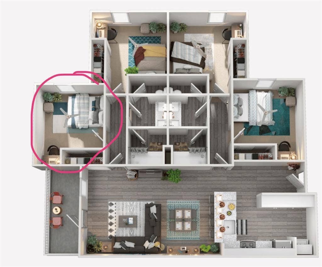 Sublet room in apartment