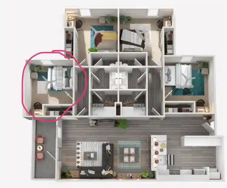Sublet room in apartment