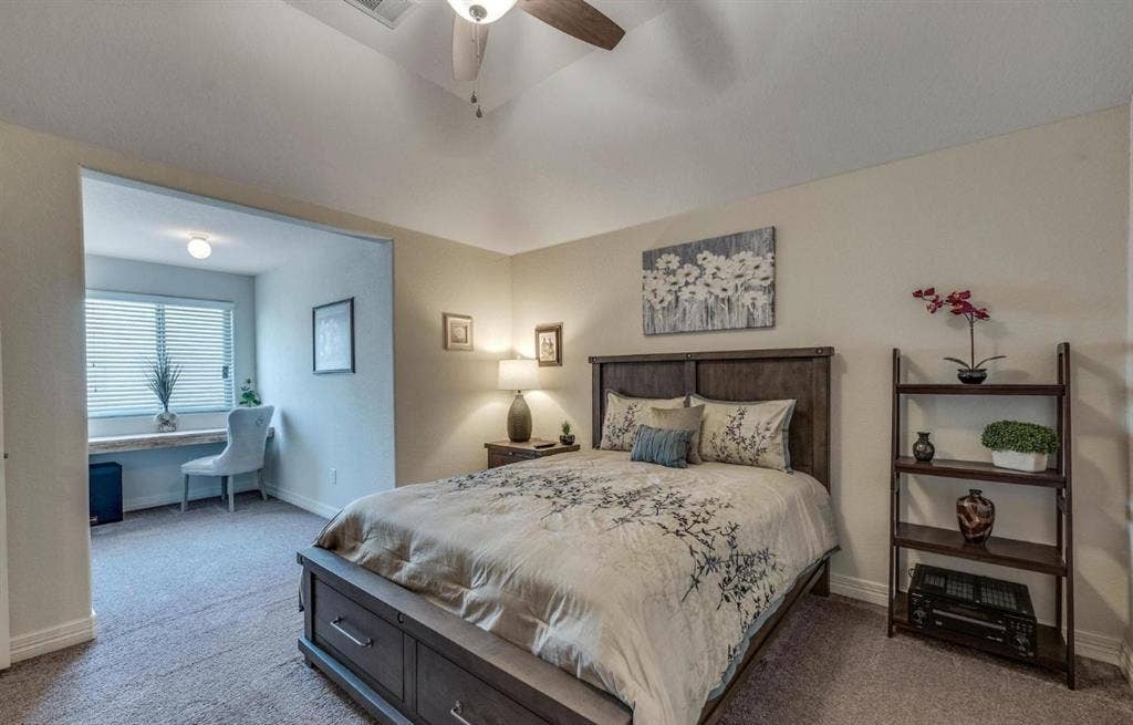 Furnished private room available.