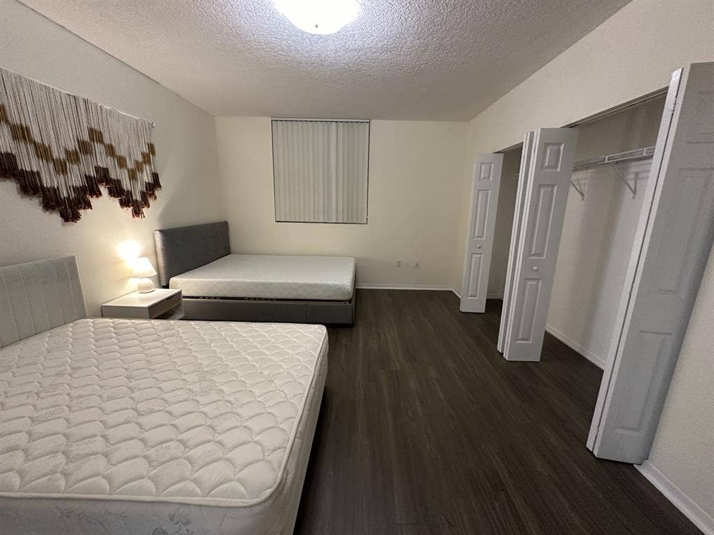 Shared bedroom with a male