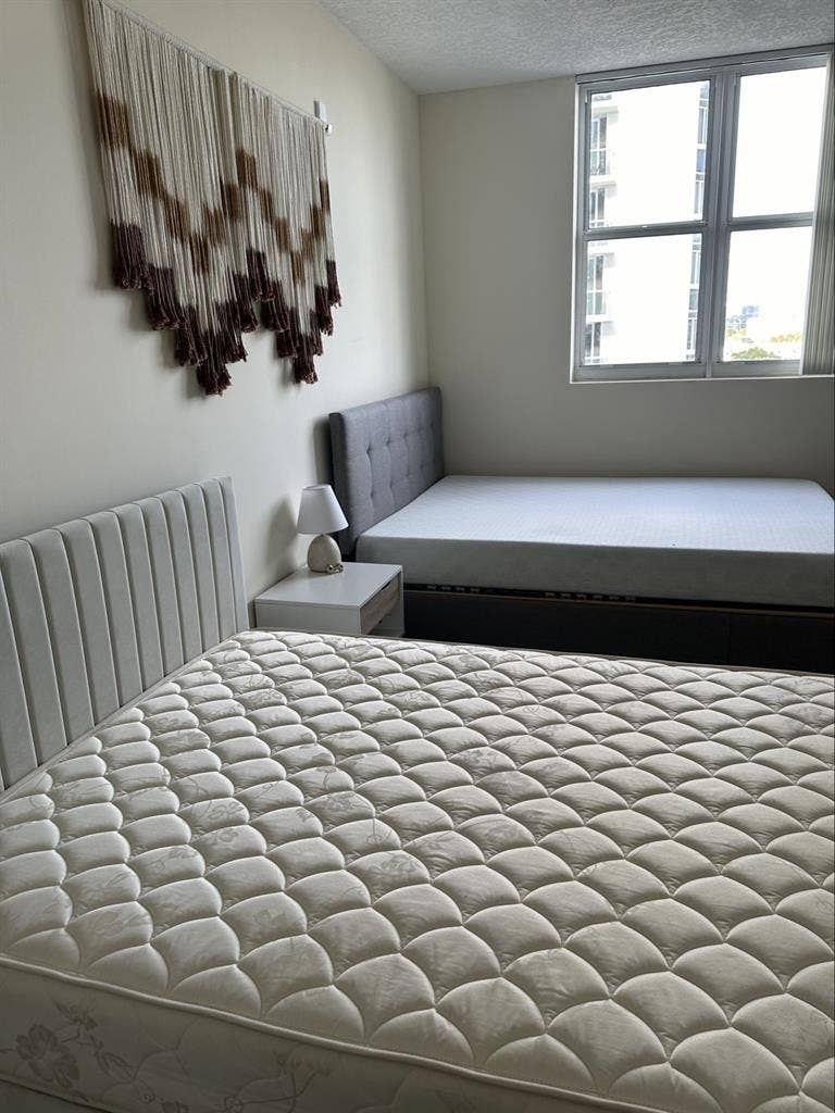 Shared bedroom with a male