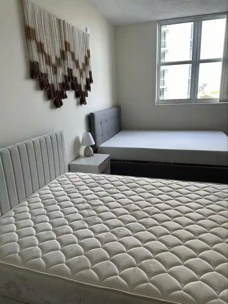 Shared bedroom with a male