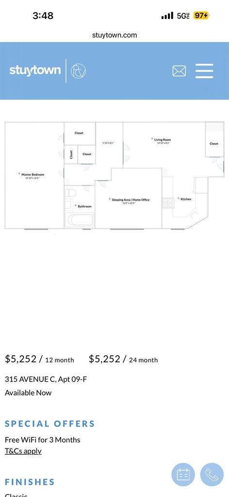 I have a place at stuytown