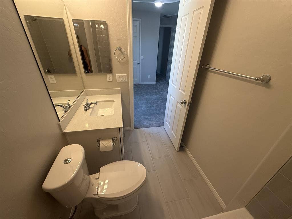 TWO large rooms w/private bath