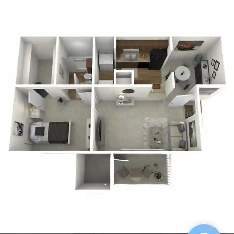 1 bedroom 1 bath Apartment