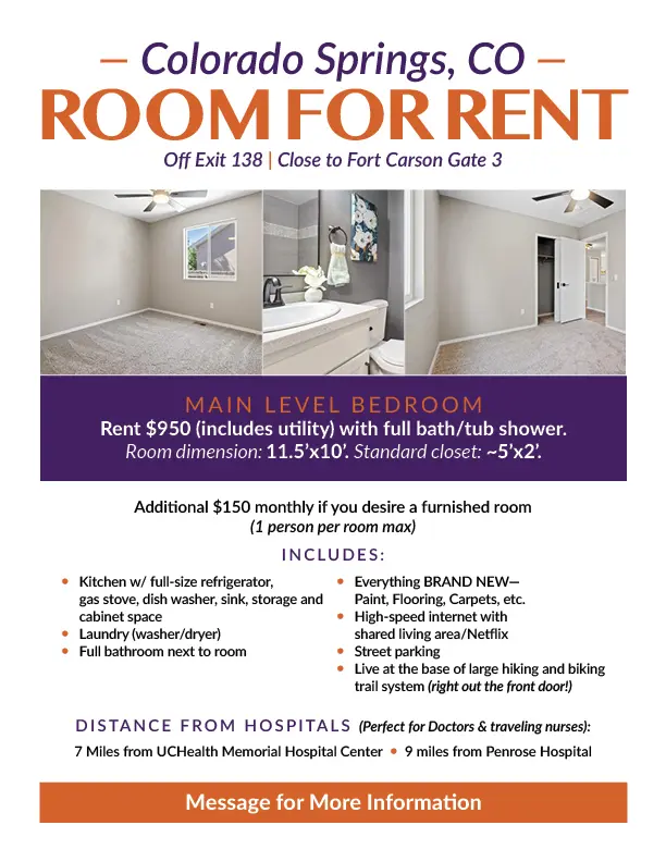Single room rental in 5B3B in home