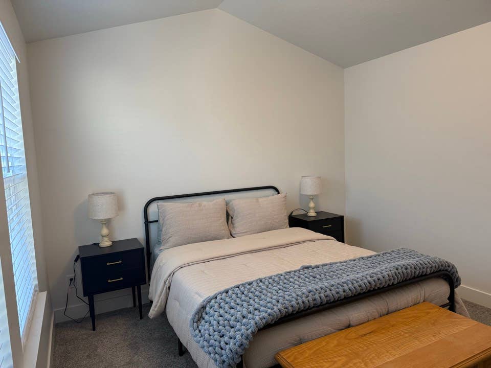 Master bedroom and bathroom suite