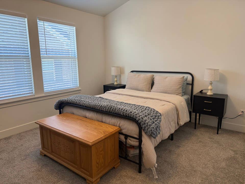Master bedroom and bathroom suite