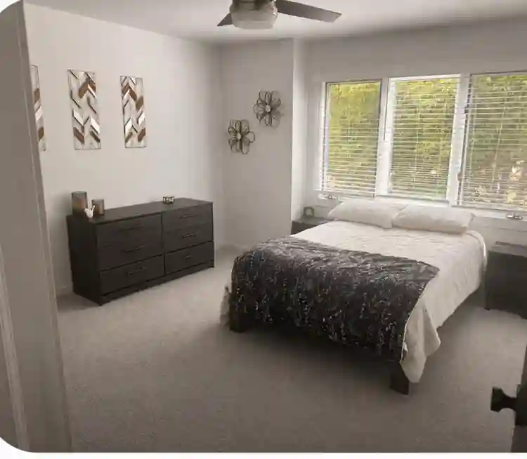 Large furnished bedroom