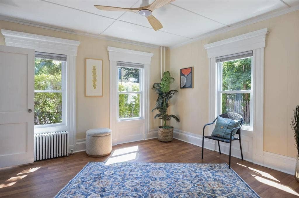 Large private bedroom and bathroom