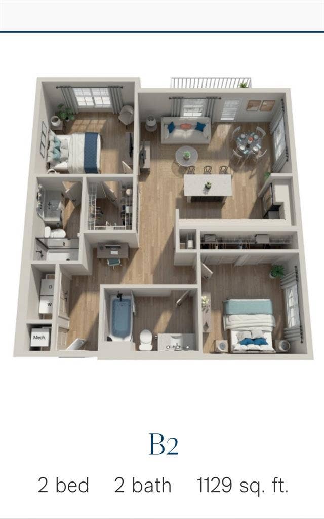 Bedroom/Bathroom