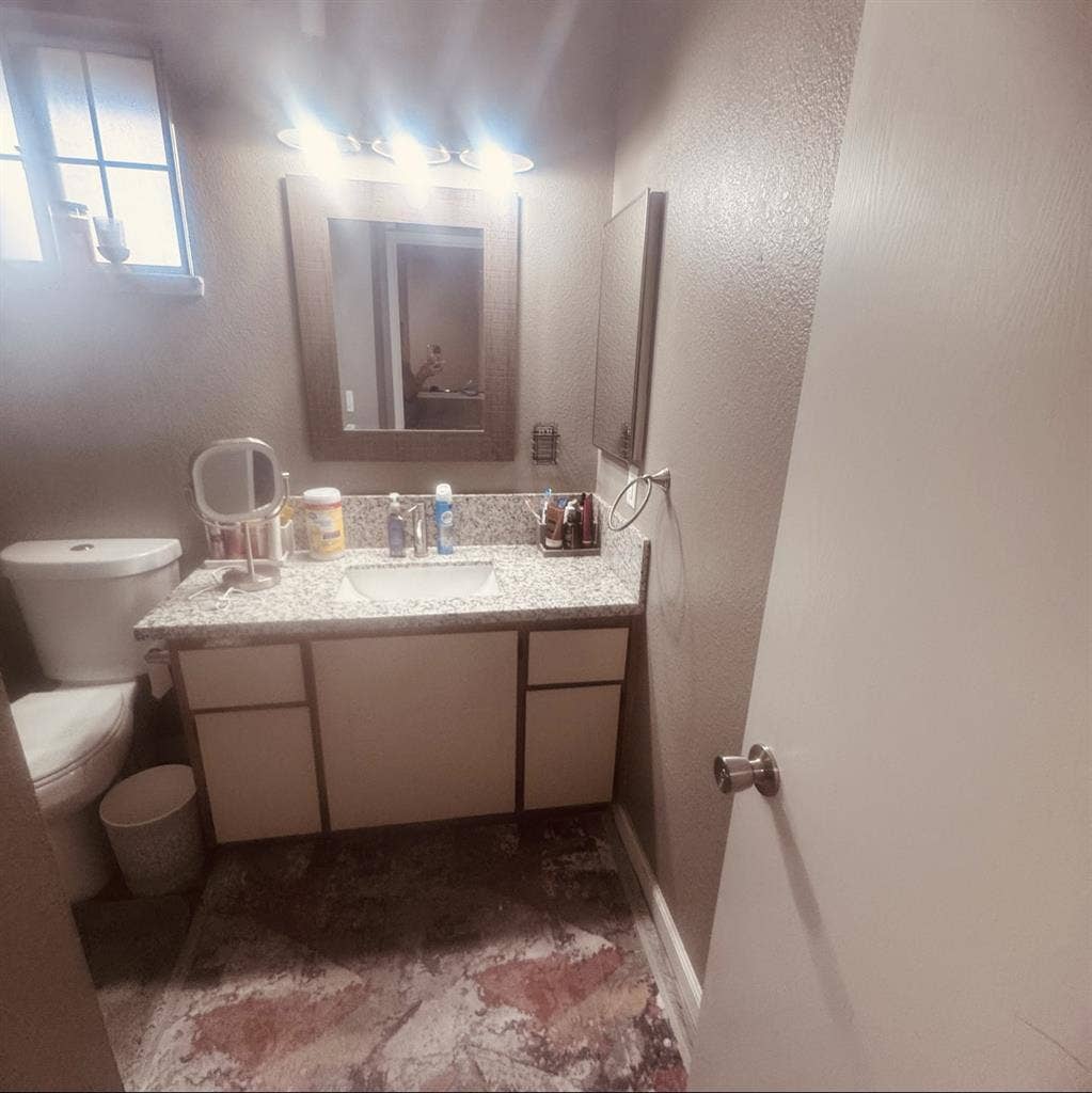 Two-story duplex, master bedroom