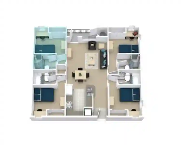 Student apartment in Denton