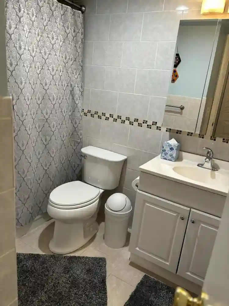 Furnished room with private bath
