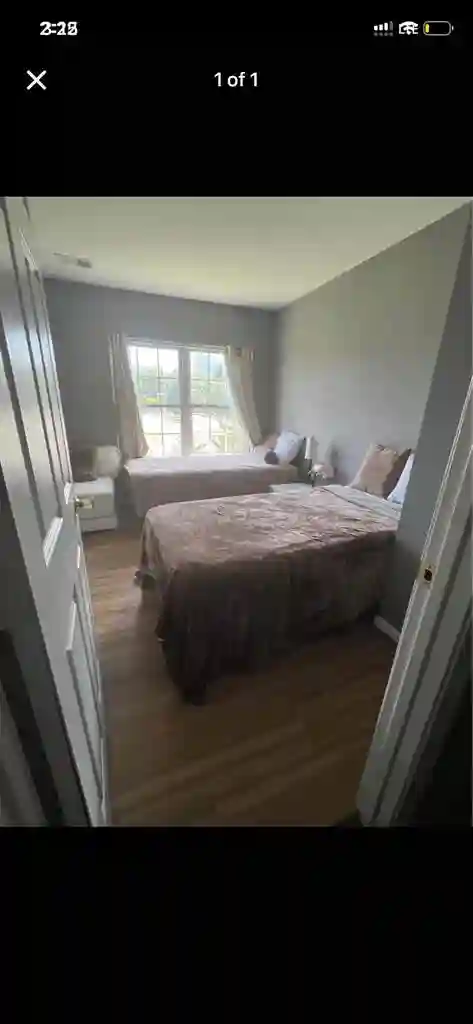 Master bedroom two closets