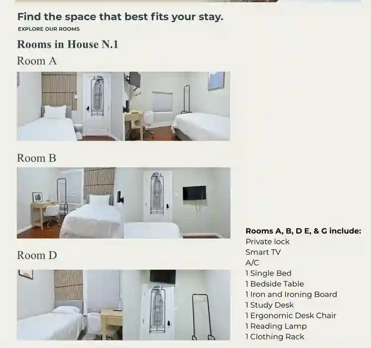 Students Only- Furnished Housing