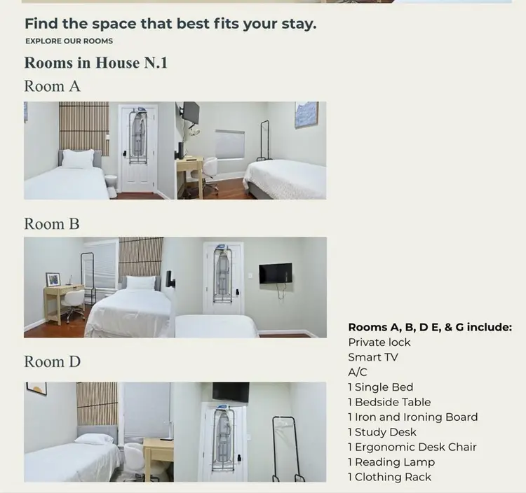 Students Only- Furnished Housing