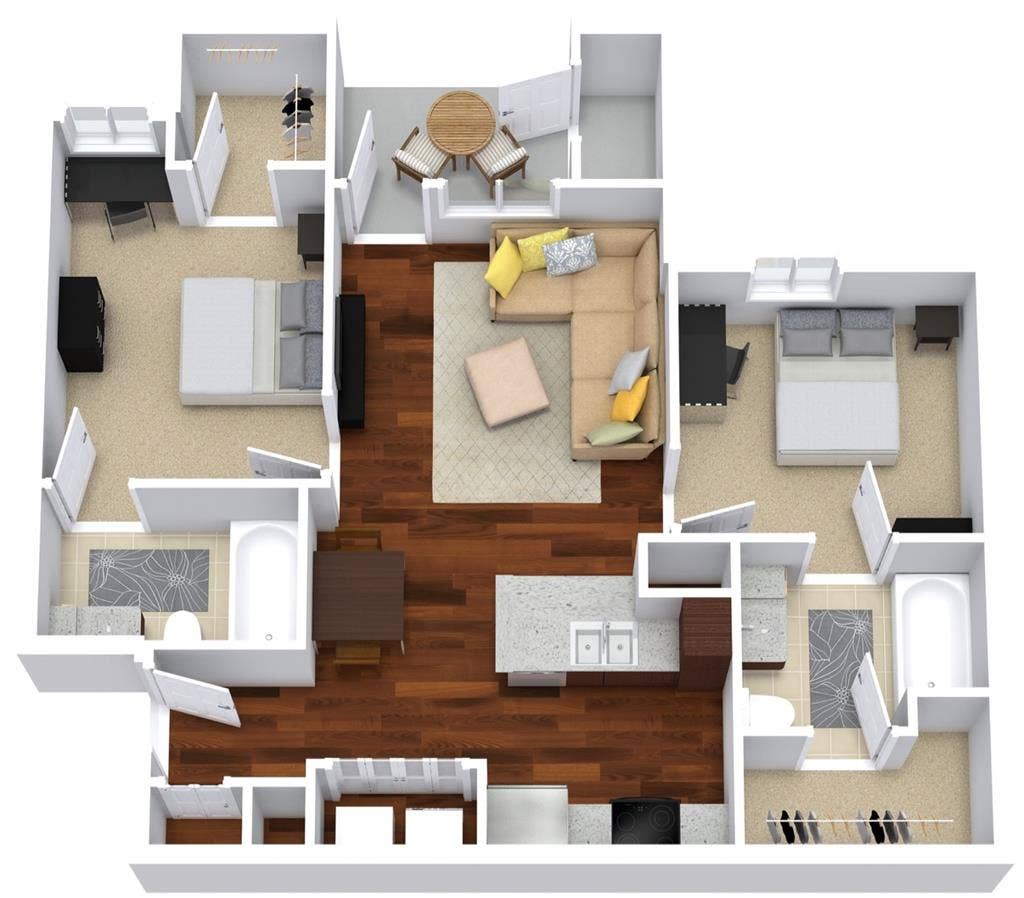 Private room/bathroom in 2 bed/2 ba