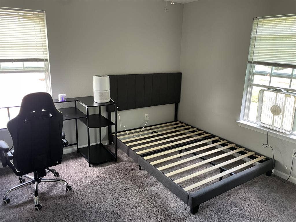 Private bedroom and bathroom