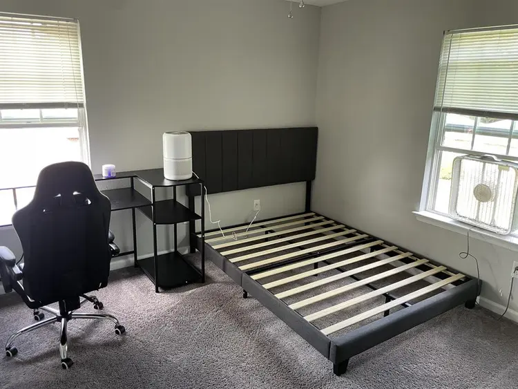 Private bedroom and bathroom