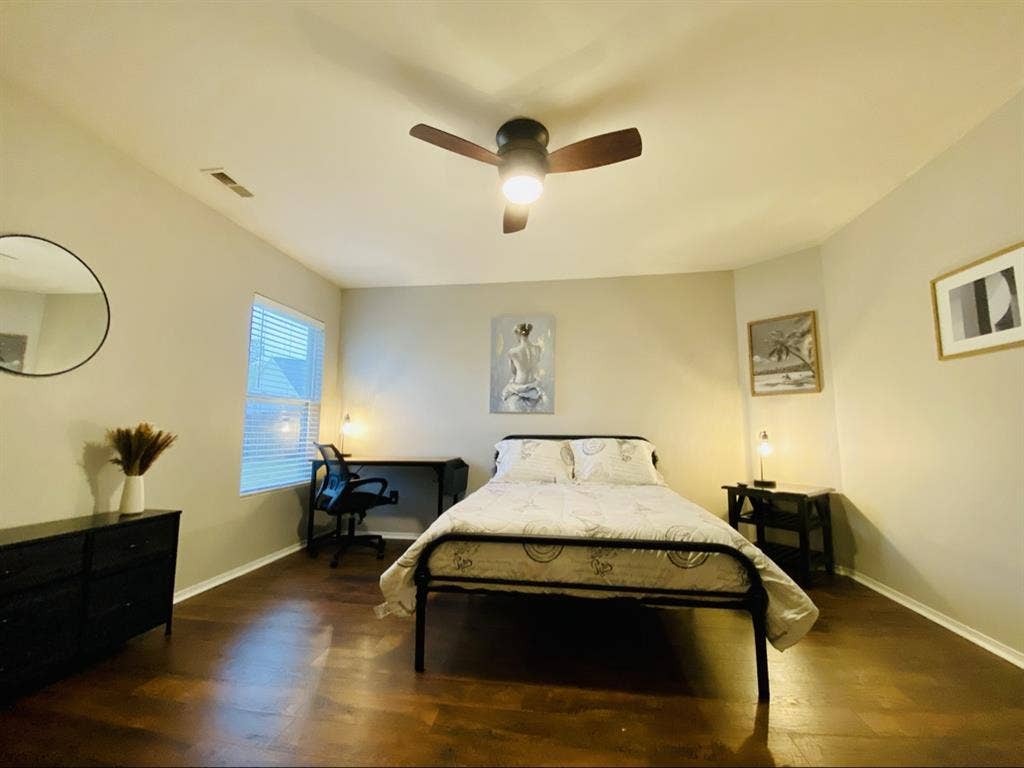 Large furnished bedroom
