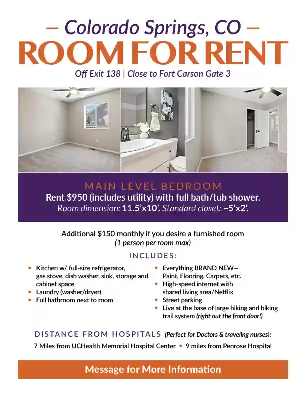 Single room rental in 5B3B home